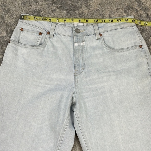 New Closed Denim Briston Straight Jeans Rigid Cotton Organic Sz 28 - Picture 10 of 16